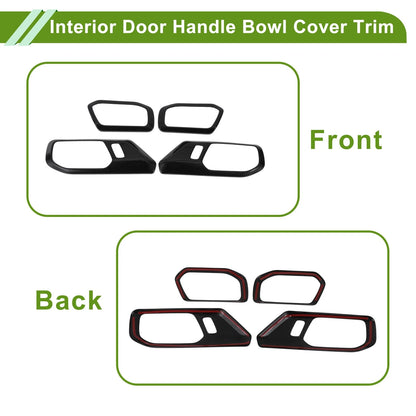 4 x Interior Door Handle Bowl Cover Trim for Ford Bronco (2021-2025)