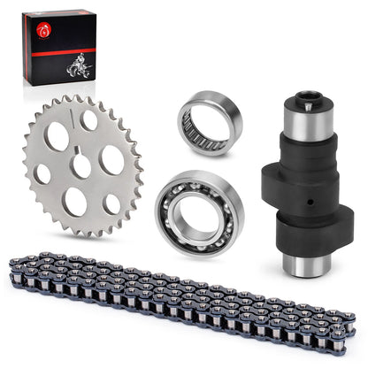 Camshaft Assembly w/ Bearings Chain Kit for Yamaha Warrior 350 YFM350X 1989-2004