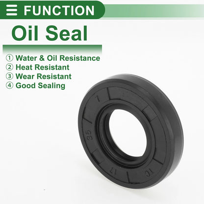 Oil Seal 17x35x7mm NBR Rubber Seal Ring, 5 Pcs for Make Model