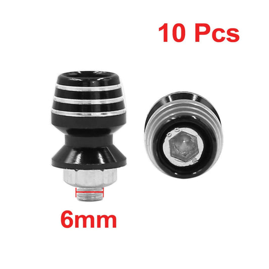 Bolts Screws / 6mm Thread 10 Pcs / Plate Frame Mounting for Car/Motorcycle/Bike