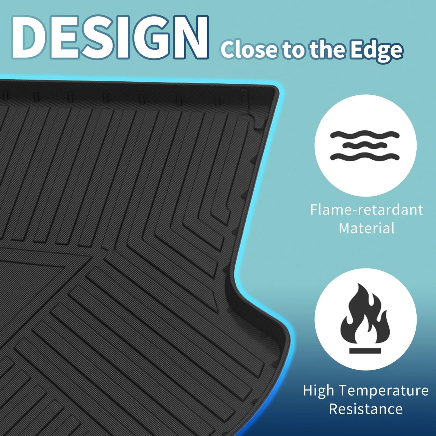 Flat Face Cargo Liner Trunk Mat for Nissan Murano (2015-2022) 1 Pc