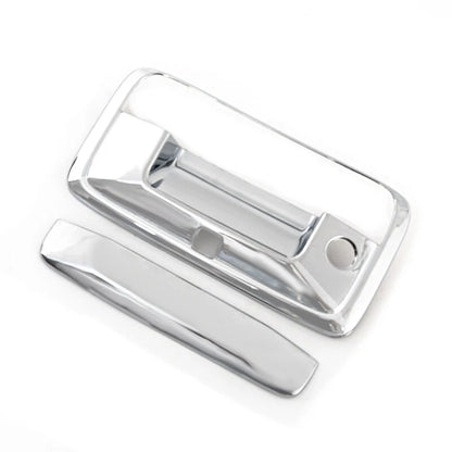Chrome Top Mirror Handle Tailgate Cam Covers for 2014-2018 Chevy Silverado