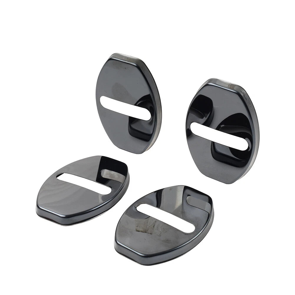 Black Door Lock Protective Cover for Audi A3 A4 TT S3 VW Golf Passat Tiguan