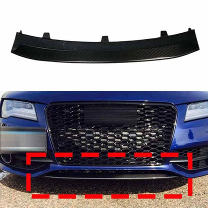 Real Carbon Fiber Front Bumper Lower Lip OE Style For Audi A7 2012-2014
