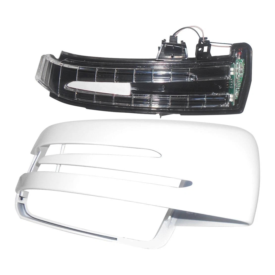 Right Mirror Cover Cap w/ Turn Light for Mercedes W204 W212 W221 (2007-2015)