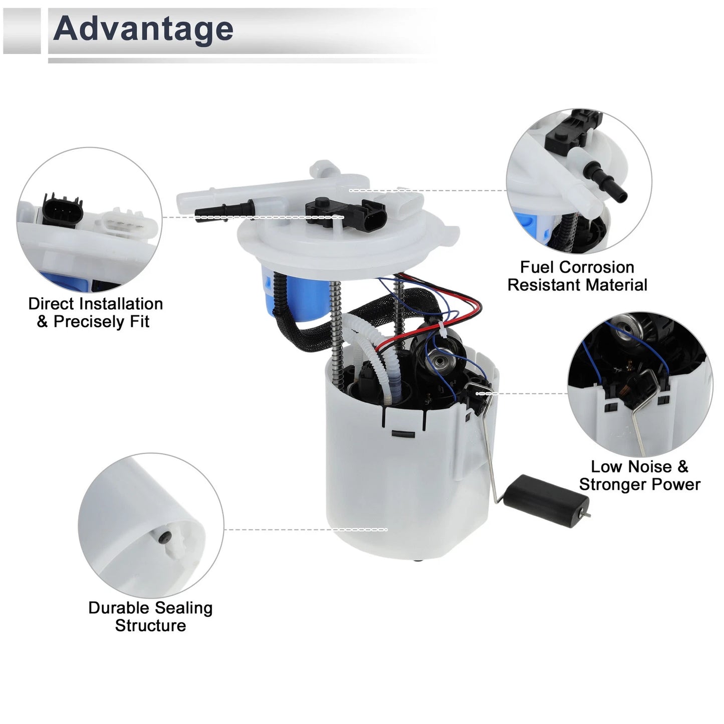 Fuel Pump Assembly for Chevy HHR L4 2.2L/2.4L Flex (2009 - 2011)