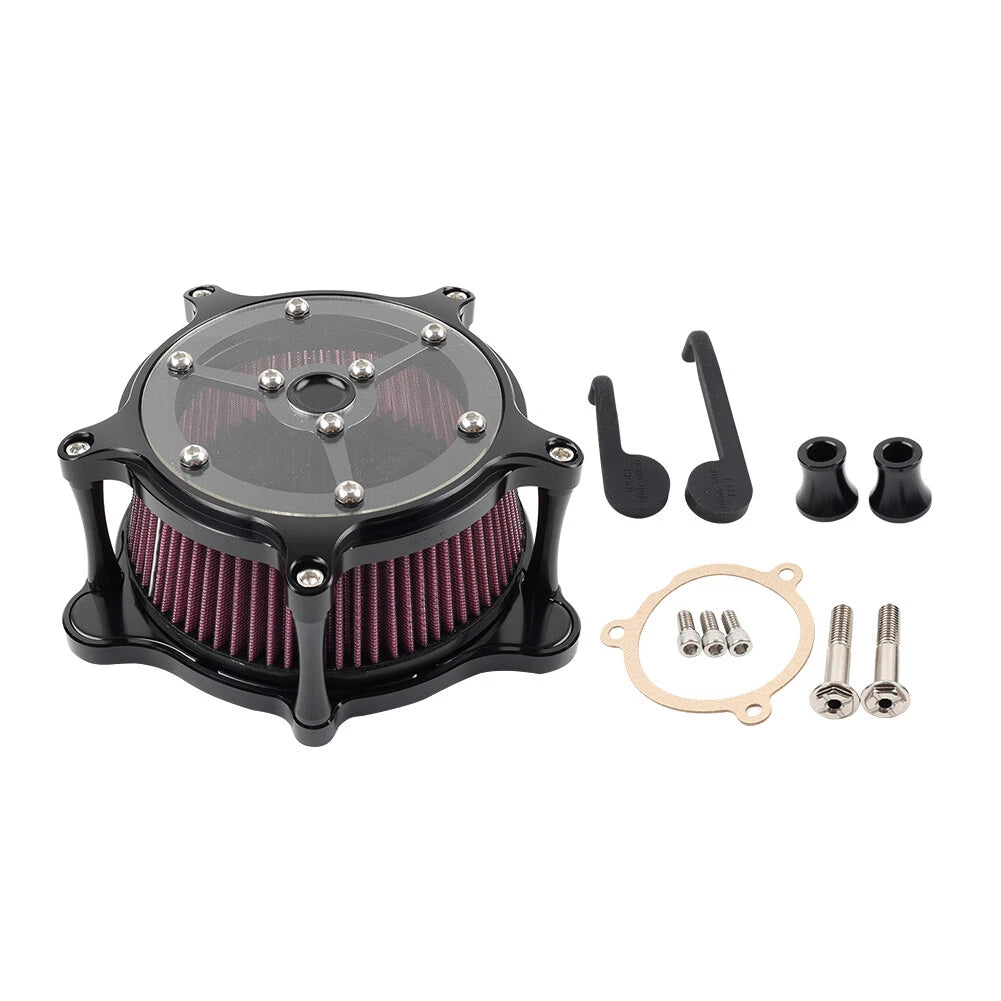 Red Clarity Air Cleaner Intake Filter for Harley Touring Street Road Glide (2017-2024)