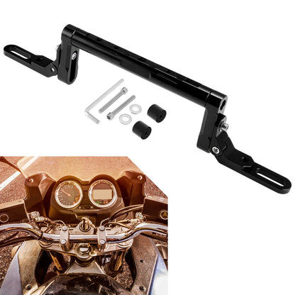 Balance Handle Bar Extender Bracket Center Hole Black for Motorcycle