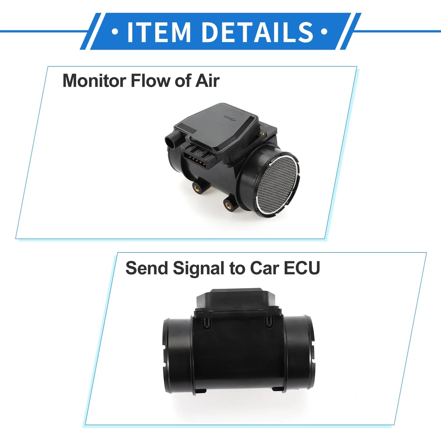 Mass Air Flow Sensor for Mazda B2600 B2600i MPV 2.6L (1991-1994)