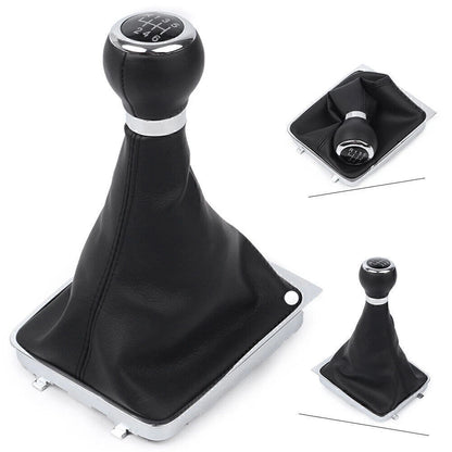 6-Speed Manual Gear Shift Knob w/ Boot Cover for VW Passat B6 (2005-2010)