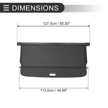 Retractable Cargo Cover for BMW X3 2011-2017 Trunk Parcel Shelf Carbon Fiber