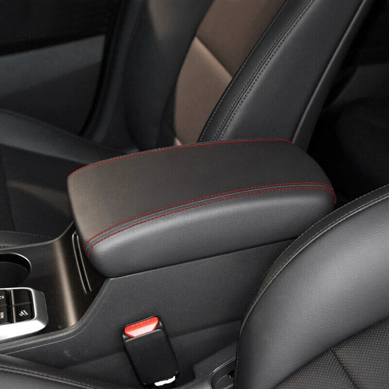 Microfiber Leather Console Armrest Box Lid Cover for Hyundai Tucson (15-18)