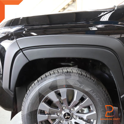 6 x Matte Black Fender Flares for Mitsubishi Triton Ute Double Cab (2015-2023)
