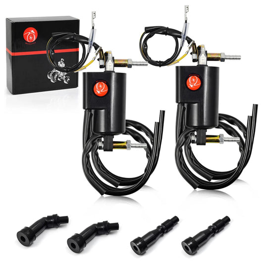 2 x Ignition Coil W/ Cap Kit for Kawasaki KZ550/KZ750