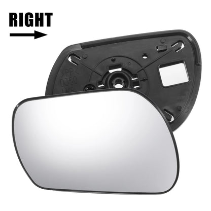 Right Side Mirror Glass w/ Backing Plate for Mazda 3 6 (2006-2008)