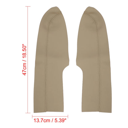Front Door Panels Armrest Covers 2 x Beige for Honda Civic Sedan (2006-2011)