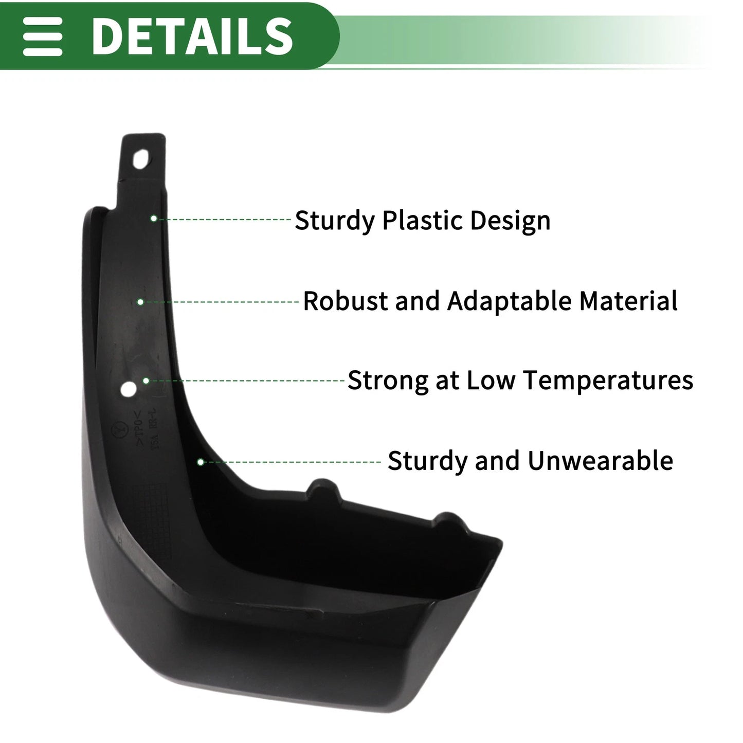 Mud Flaps Splash Guards Front & Rear for Honda Fit Hatchback (2014-2017)