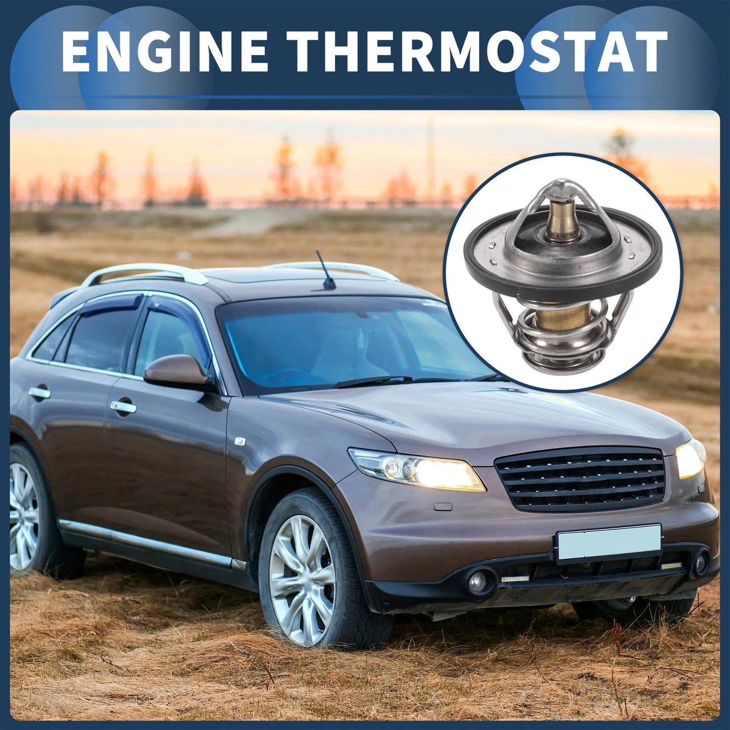 Engine Coolant Thermostat 4.5L for Infiniti FX45 (2003 - 2008)