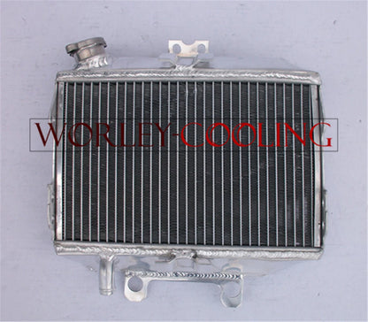 Aluminum Radiator & Blue Hoses for Honda CR125 CR125R (1998-1999)