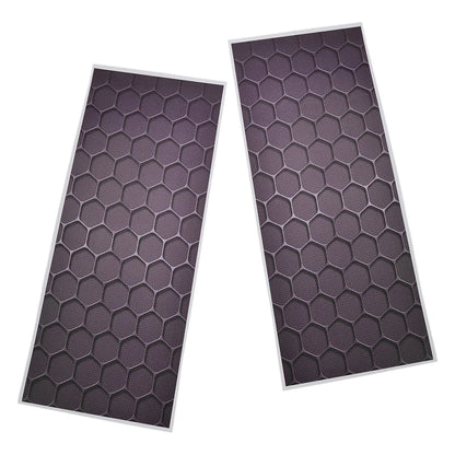 Black 3D Honeycomb Car Window Door Center Pillar Post Scratch Covers