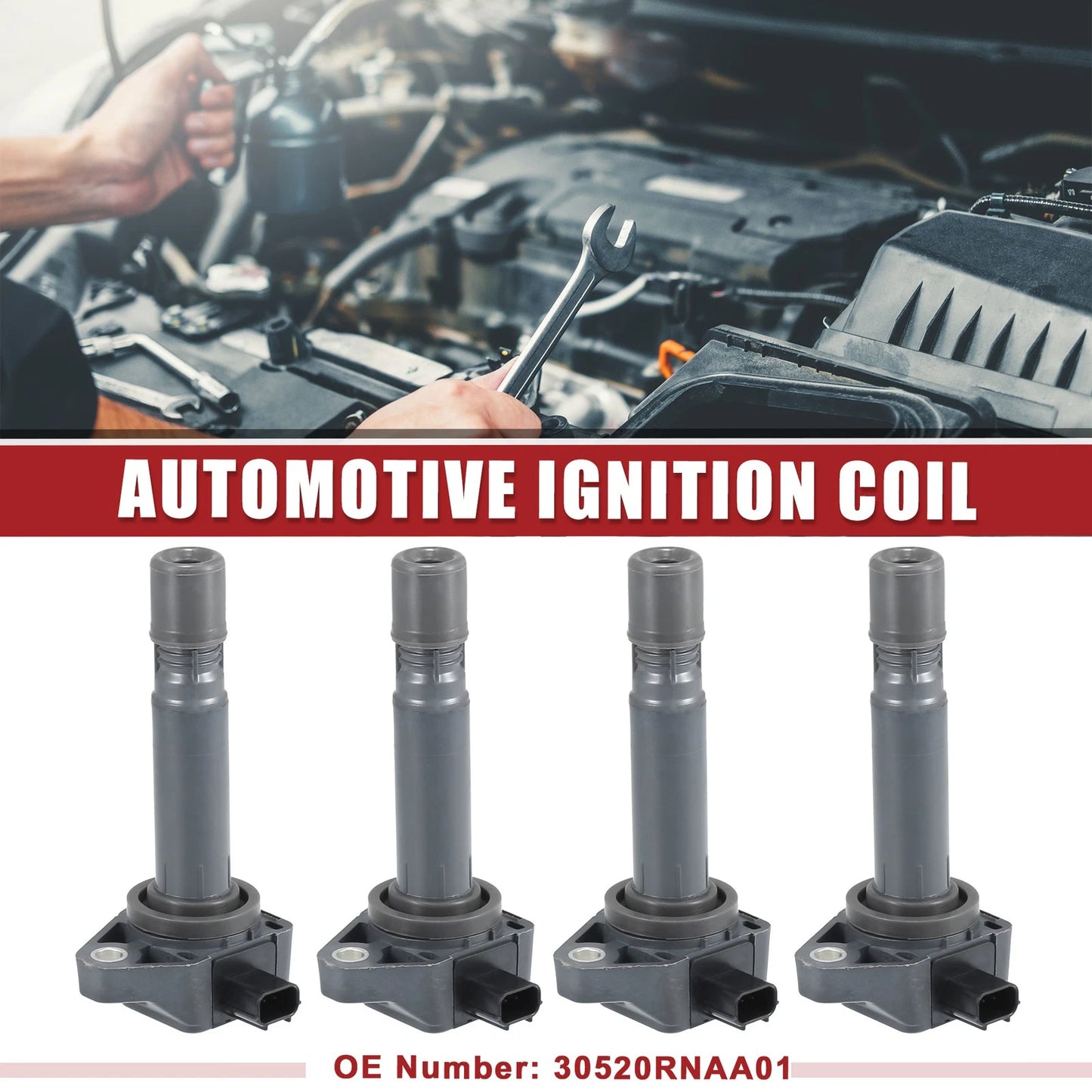 4pcs Ignition Coils for Honda Civic FA1 1.8L (2006-2011)