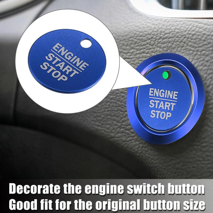 Engine Start Stop Button Cover Kit for Ford F-150 (2016-2021) Blue