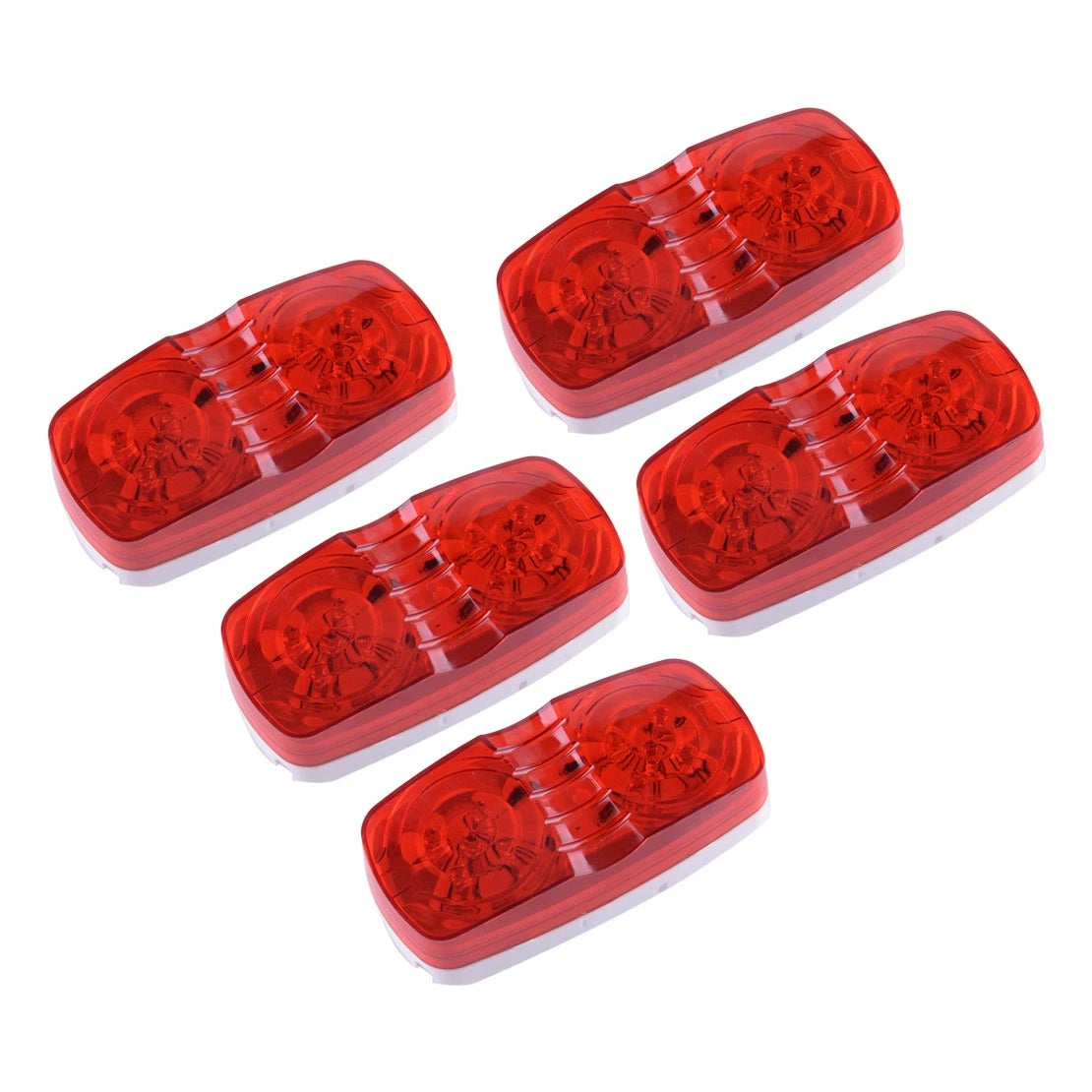 5x Red LED Side Marker Lights for Trailer Truck RV
