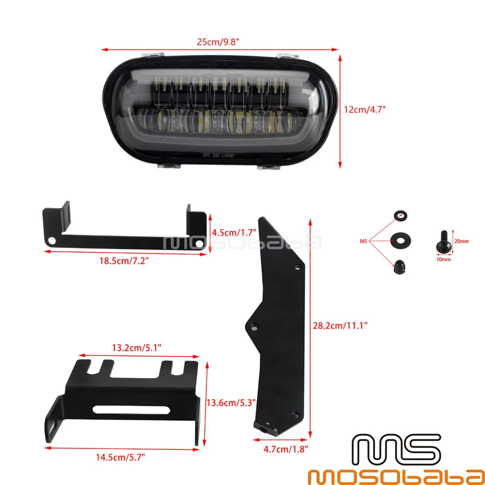 Fairing Windshield Headlight Kit for Harley Softail Fat Bob FXFB/S (2018)