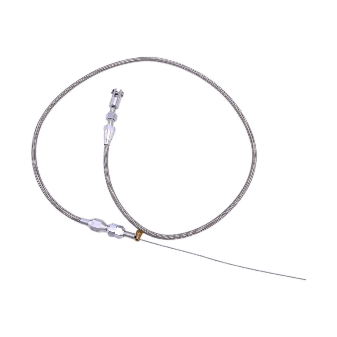 36" Adjustable Throttle Accelerator Cable for Car Stainless Steel Braided