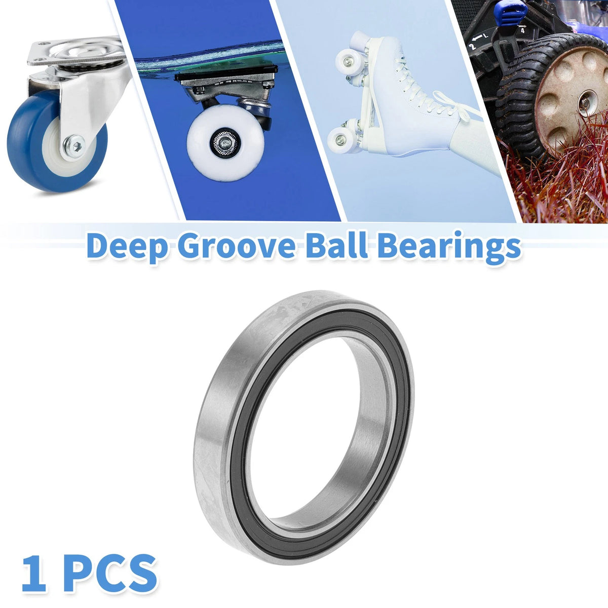 30x42x7mm Deep Groove Ball Bearings P4 for Scooter Skateboard Wheel