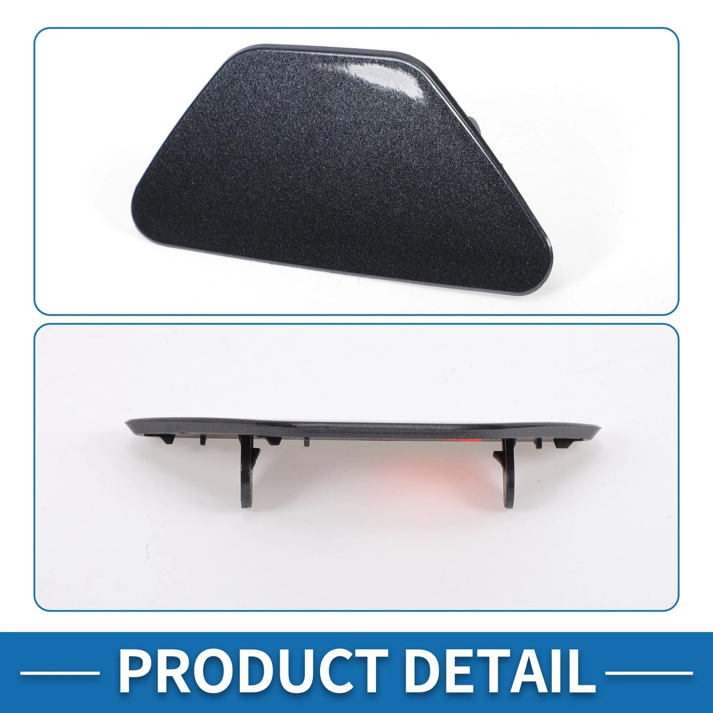 Bumper Headlight Washer Nozzle Cover Cap for BMW M5 (2013-2016) Gray