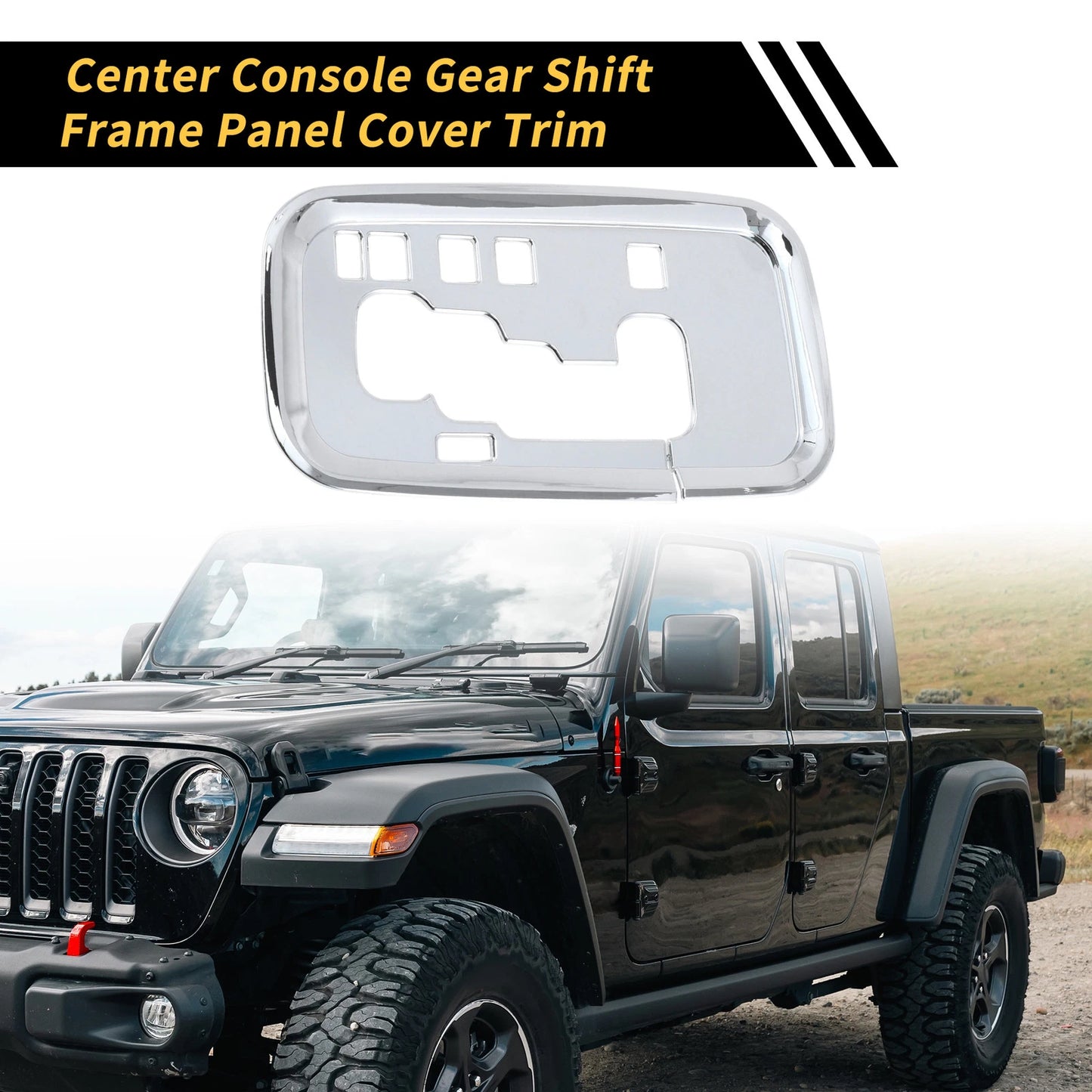 Center Console Gear Shift Frame Trim for Jeep Wrangler JK JKU (2011-2017)