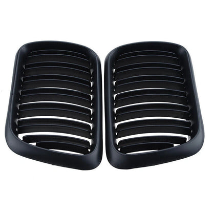 Matte Black Front Bumper Grills for BMW 3 Series E36 318i 328i 323i (1996-1999)