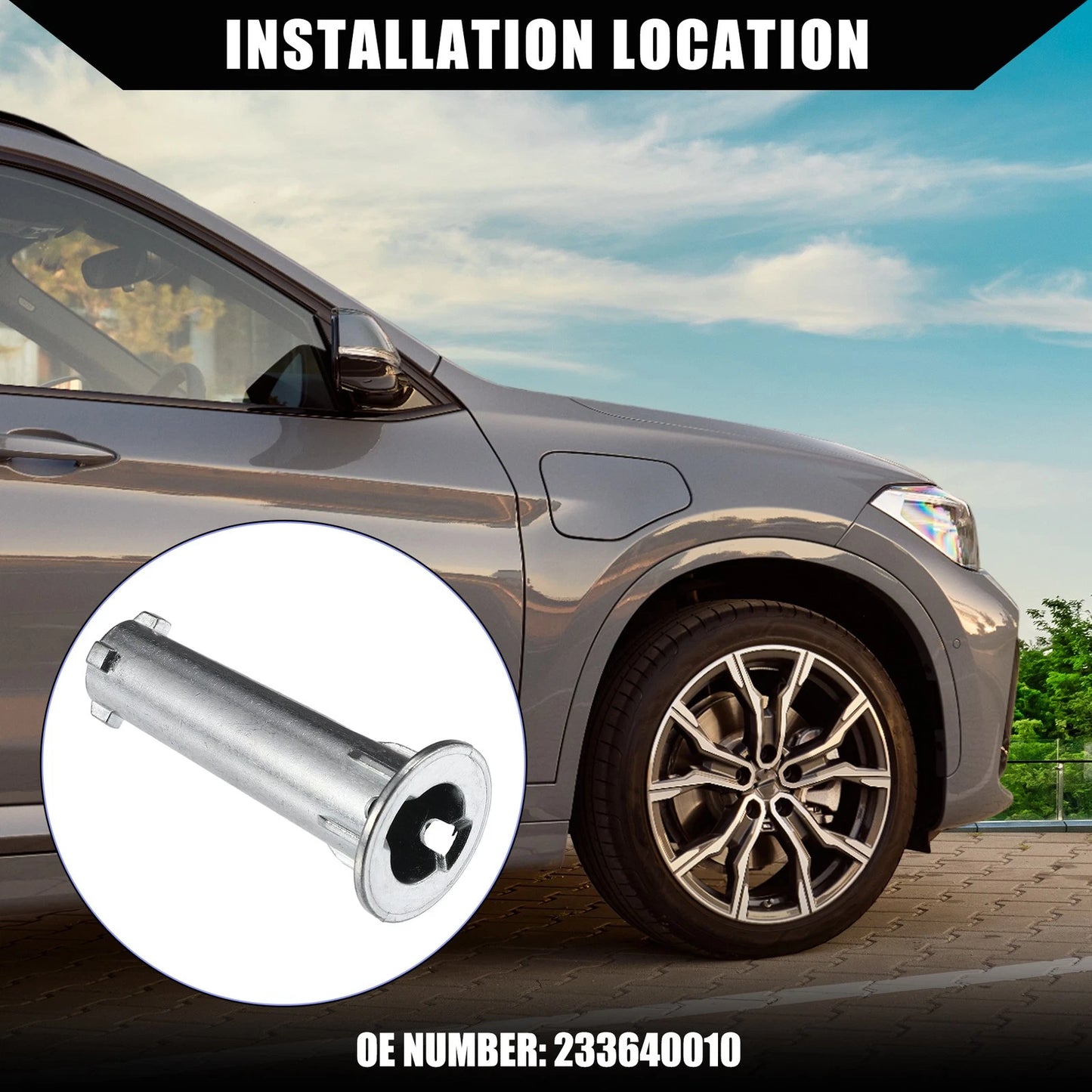 Exterior Mirror Hinge for BMW X1 E84, X3 F25, Durable Silver Tone (2009-2017)