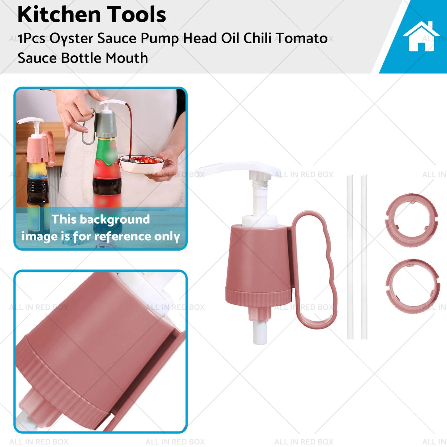 Oyster Sauce Pump Head Squeezer Dispenser for Bottle Mouth