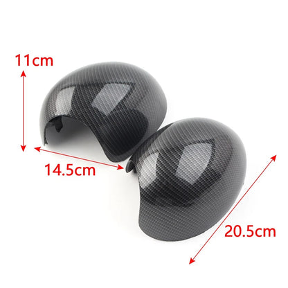 2 x Door Wing Mirror Covers for Mini R55 R56 R57 R58 R59 R60 R61 (2006-2021)