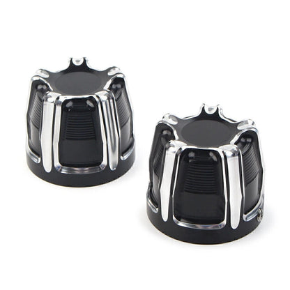 Front Axle Nut Cap Covers for Harley Softail Touring Street Glide