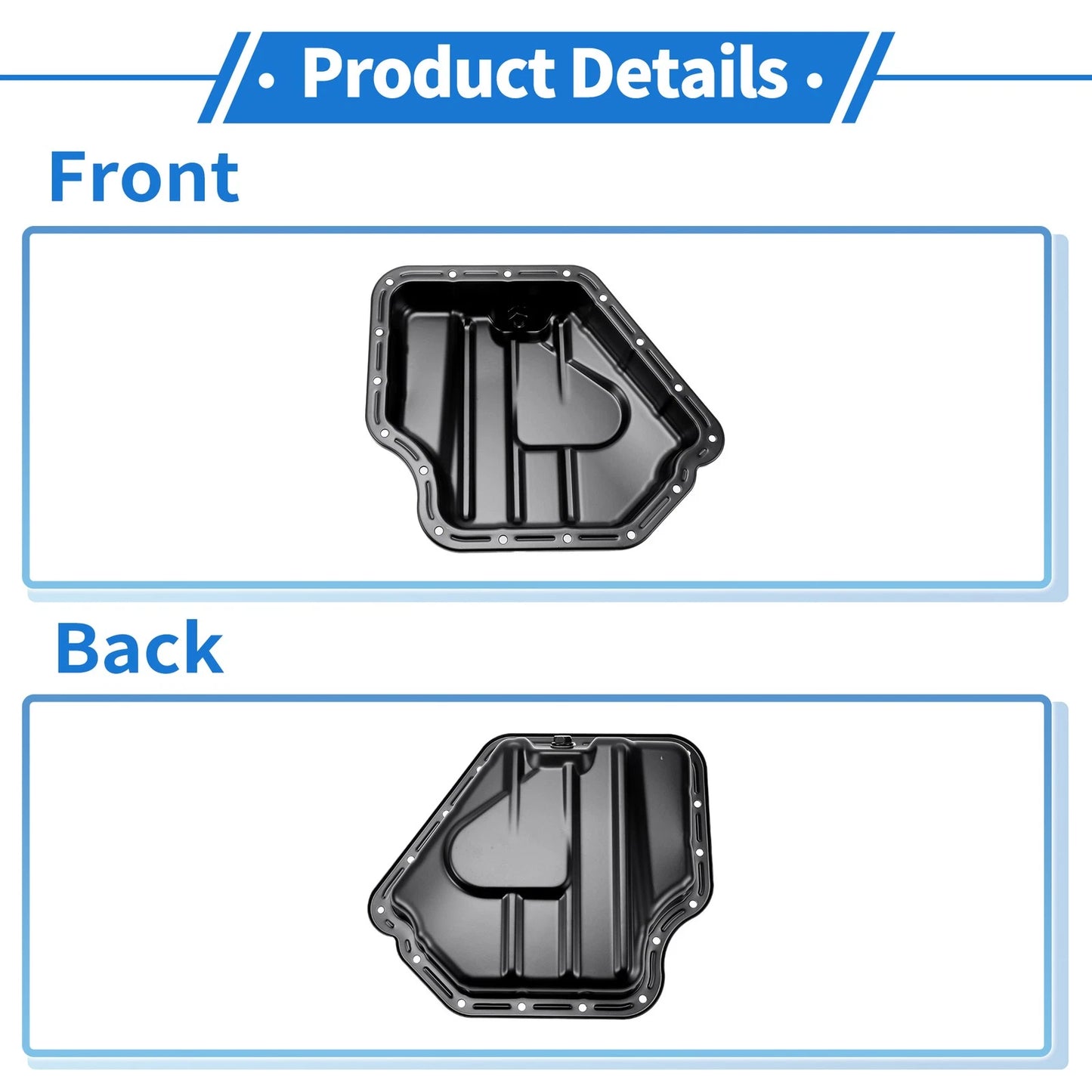 Engine Oil Pan for Dodge Grand Caravan (2011-2020) Iron Black