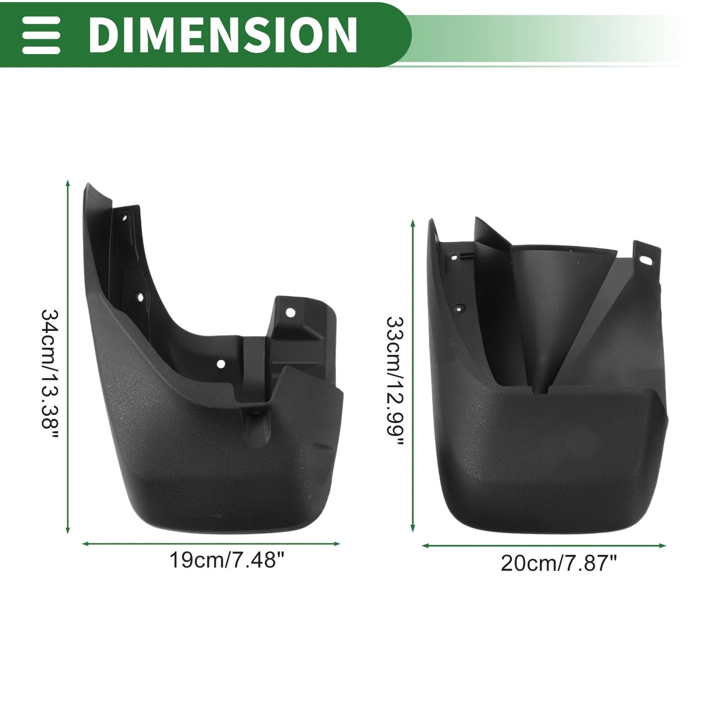 Mud Flaps Splash Guards Front & Rear for Honda Pilot (2003-2006)