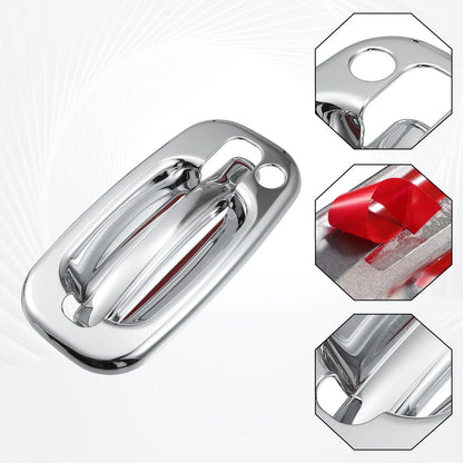 1 Pair Exterior Door Handle Cover with Keyhole for Chevrolet Tahoe (2000-2006)