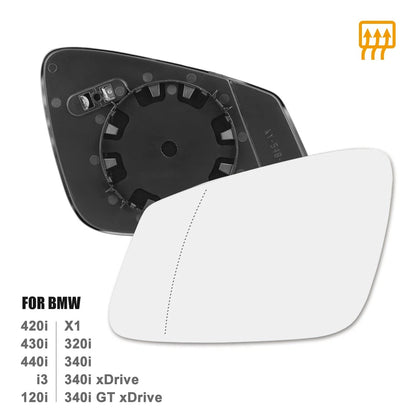 Mirror Glass Heated with Backing Plate Driver Side LH for BMW 320i 440i 230i