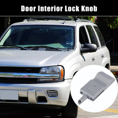 Door Interior Lock Knob Gray for Chevrolet / GMC / Cadillac