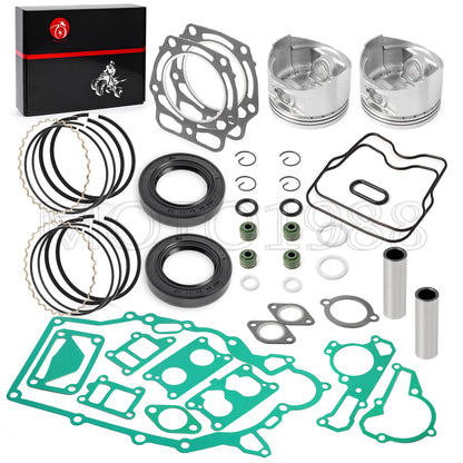 Engine Rebuild Kit with Seals, Pistons & Rings for Kawasaki