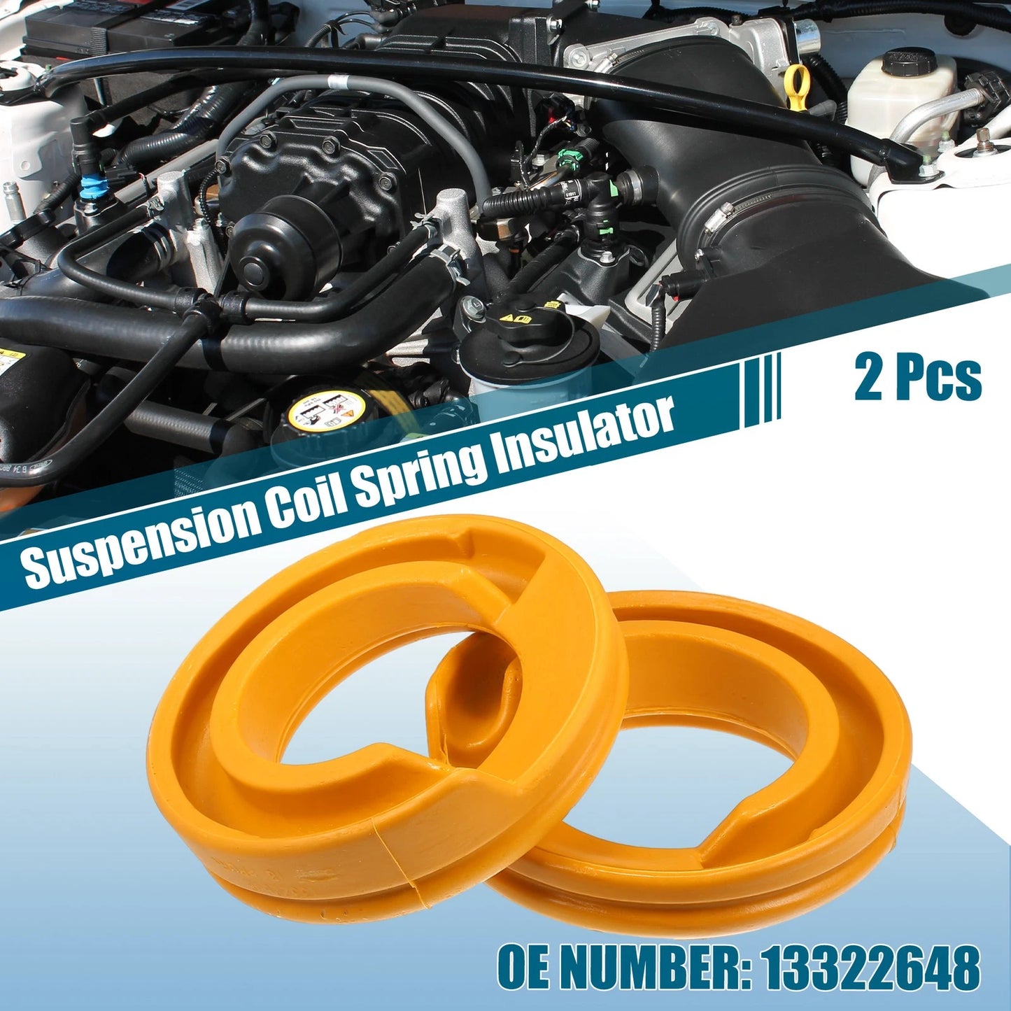 2 x Rear Lower Suspension Coil Spring Insulator for Buick Regal (2011–2017)
