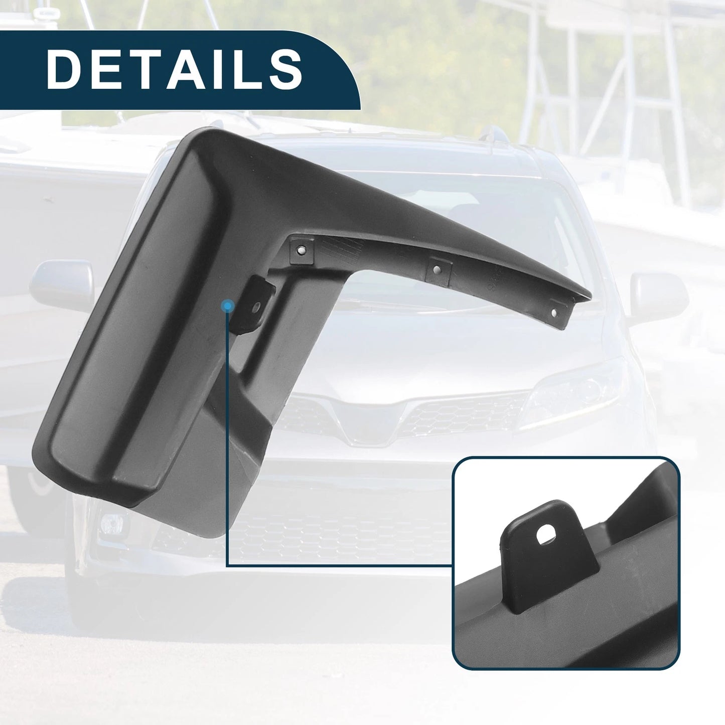 Mud Flap Splash Guard for Toyota Sienna (2011-2017)