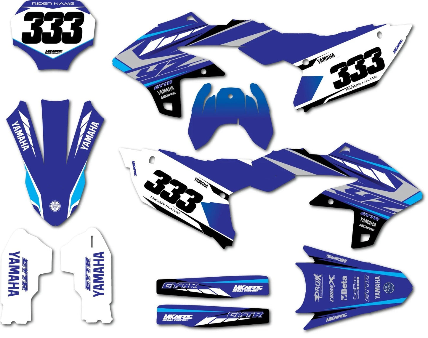 Custom Decal Kit for Yamaha YZ 450F (2023-2025)