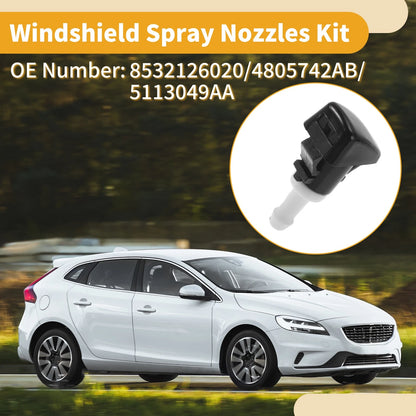 Windshield Washer Nozzle Kit with Gaskets for Jeep Compass (2007 - 2010)