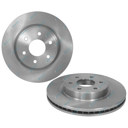 2 Front Brake Rotors + Pads for Nissan Navara D23 NP300 2.3L 2015~2020