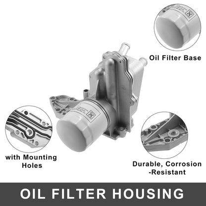 Engine Oil Cooler Filter Housing with Seals for Ford Transit (2014-2023)