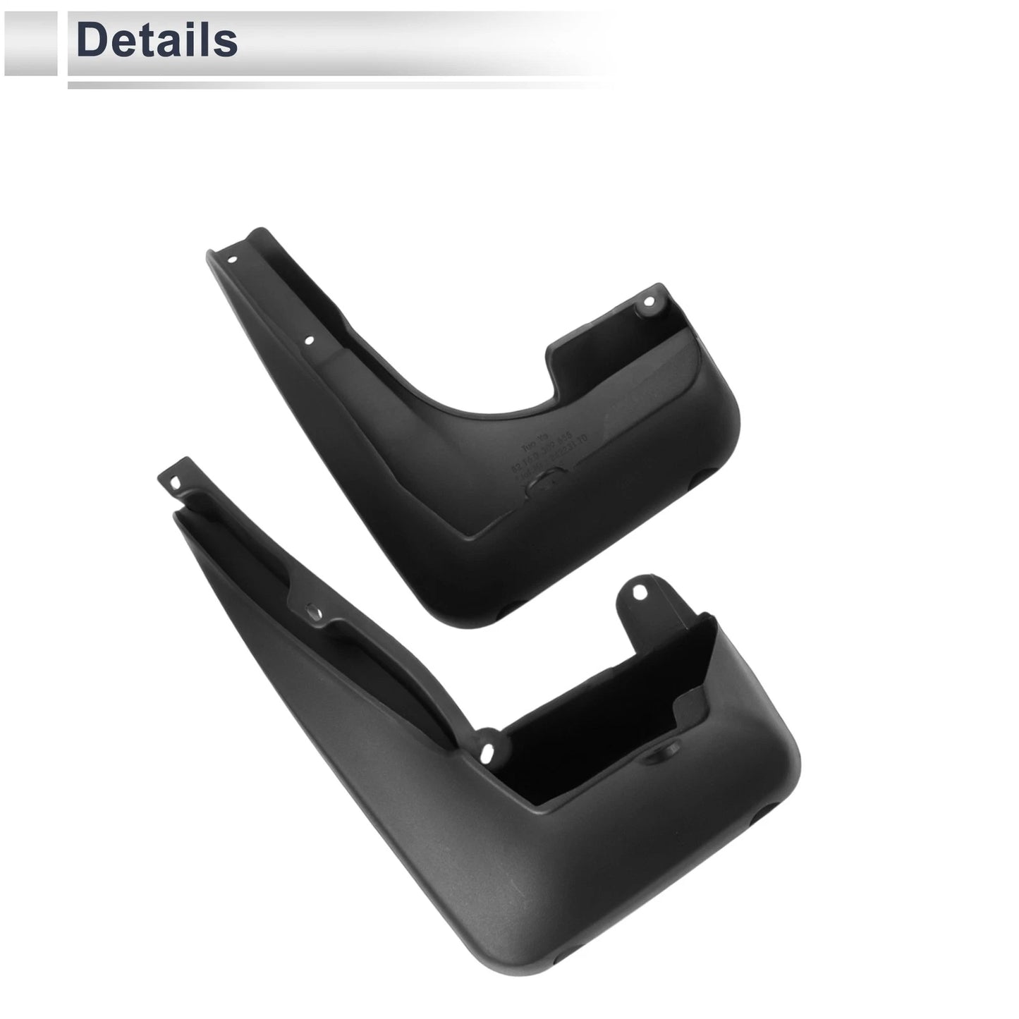 Mud Flaps Splash Guards 1 Set for BMW 1 Series 120i E87 (2007-2011)